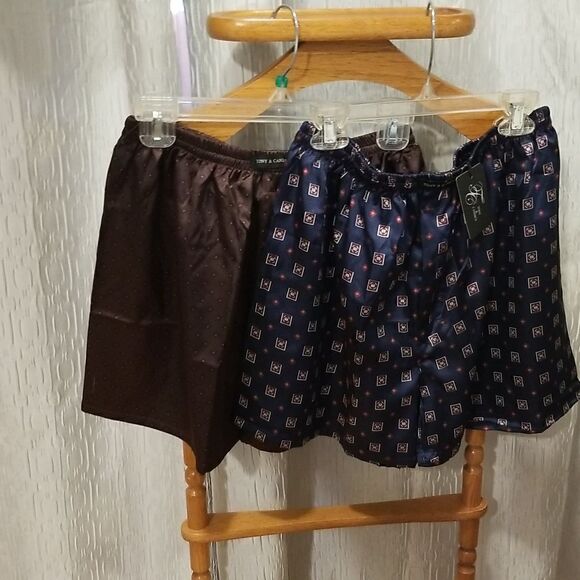 Tony & Candice 2 large silky boxers new with tags - Picture 1 of 11